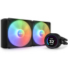 NZXT AIO liquid cooler CPU Kraken 280 ELITE RGB 2x140mm fan 4-pin PWM LCD display black RL-KR28E-B1