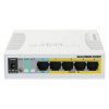 MikroTik Sieťový prepínač Mikrotik CSS106-1G-4P-1S Gigabit Ethernet (10/100/1000) Napájanie cez Ethernet (PoE