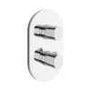 Podomietková termostatická sprchová / vaňová batéria RAVAK Chrome II chróm X070457