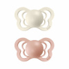 BIBS Couture anatomické cumlíky z prírodného kaučuku 2ks - veľkosť 1 - Ivory / Blush – veľkosť 1 | farba Ivory / Blush
