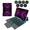Techsuit KeyTab Pro Puzdro (s RGB Bezdrôtovou Klávesnicou a Držiakom na Stylus) - iPad Pro 11 (2018/2020/2021/2022) - Čierne