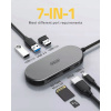 SAILLIN HUB ADAPTER 7v1 USB-C 3.0 HDMI ČÍTAČKA KARIET SD/TF