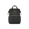 KikkaBoo Prebaľovací batoh Siena Black & Gold