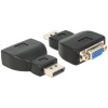BlackBird BH1310 DisplayPort 1.2 samec - VGA samica Čierny adaptér BlackBird