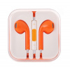 UNIVERZÁLNE STEREO SLÚCHADLÁ MEGA BASS HQ (handsfree) - oranžové