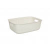 AŽÚROVÝ ÚLOŽNÝ BOX BÉŽOVÝ KOŠÍK DO SKRINE 10 L 39x28,7x13 CM