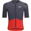 Cyklistický dres Pas Normal Studios Men's Mechanism Pre Jersey - Navy/Deep Red XL