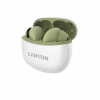 Canyon TWS-5, True Wireless Bluetooth slúchadlá do uší, USB-C nabíjanie, nabíjacia stanica v kazete, zelené CNS-TWS5GR