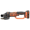 Black & Decker BCG720N-XJ akumulátorová úhlová brúska 125 mm, bez akumulátoru, bez nabíjačky, vr. príslušenstva, 18 V; BCG720N-XJ