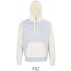 SOL'S | Collins, Unisex mikina s kapuc. z bio bavlny, modrá creamy, L