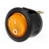 ROCKER SPST pol 2 OFF-ON 10A/250VAC žltá tlejivka 230V 50mΩ