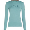 Dámske tričko dlhý rukáv ICEBREAKER W MER 200 OASIS LS CREWE RAINER RIDG veľkosť S
