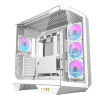 Počítačová skriňa Darkflash DY470 (biela) + 4 ventilátory + držiak GPU