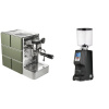 Stone Espresso Mine Green + Eureka Atom Specialty 75, black