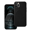 Kryt Silicone Mag Cover Case s MagSafe iPhone 12 Pro Black