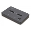 DIGITUS Digitus DA-71545-1 Dokovacia stanica pre disky s funkciou klonovania | USB-C 3.1 Gen2 10Gbps | SSD M.2 NVMe (max. 2x 4TB) | Funkcia Offline Clone | Čierna (DA-71545-1)