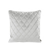Zamatová obliečka na vankúš - Velvet 27, strieborná s okrajom 45 x 45 cm, ZA-387710