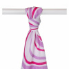 XKKO BMB Bambusová osuška Hearts - Lilac Waves, 90x100, (1ks), 8594161573586