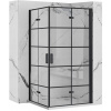 REA/S - Sprchovací kút Moliere dvere / dvere 90x100 BLACK MOLDD090100B