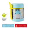 SKIP HOP Zoo Termoska na jedlo s lyžičkou /vidličkou Žralok 325 ml, 12 m+