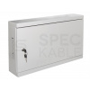 Kovový rozvádzač montážna skriňa 540x350x120 mm TPR-2U, chrbát plech, lesklá biela