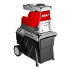 DEDRA Elektrický drvič konárov 2800W Štiepkovač 45 mm 55l nádoba Frézovanie (Elektrický drvič konárov DEDRA 2800W, sekáč 45 mm, nádoba 55 l, fréza)