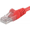 PremiumCord sputp01R patch UTP, RJ45-RJ45, level 5e, 1m, červený
