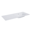 Lotosan MAYLA nábytkové umývadlo asymetrické, pravé 120 cm 120,8 x 1,8 x 46 cm biela LK6037
