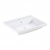 GROHE Cube Ceramic - Zápustné umývadlo 600x490 mm, PureGuard, alpská biela 3947900H