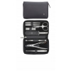 Súprava na manikúru Zwilling, 8-dielna, kožené puzdro, čierna