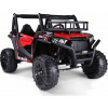 Beneo Elektrické autíčko UTV 24V, červené, dvojmiestne, 2 x 200 W Motor, EVA kolesá, odpružené nápravy, automatická elektrická brzda, 2,4 GHz DO, LED Svetlá