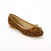 Ploché balerínky s leopardím vzorom béžová/čierna 036 Blancheporte