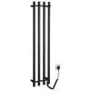 SAPHO PAPINADO elektrický sušiak uterákov 263x1200mm, 85W, čierna mat ER350