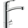 HANSGROHE Focus M41 páková drezová batéria s uzatváracím ventilom pre spotrebič, 1jet, výška výtoku 204 mm, chróm, 31803000