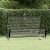vidaXL 2-v-1 futbalová odrazová sieť 202x104x120 cm oceľ - Čierna - 3561-145378