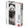 Puzzle 1000 Panda v trávě panoramic