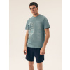 Henderson Pánske bavlnené pyžamo krátke Henderson Surf 42598-77X zelené, Veľkosť L, Farba zelená