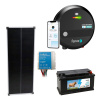 Sada solárneho LTE elektrického ohradníka 5 J, solárny panel 100 W, regulátor a 12V batéria 95 Ah