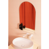Kúpeľňové zrkadlo s béžovou policou HORIZONT 60x80 - Jednoduché kruhové nástenné zrkadlo, oválne, obdĺžnik 60 x 80 mm (Jednoduché kruhové nástenné zrkadlo, oválne, obdĺžnik 60 x 80 mm)