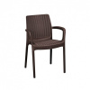 Záhradná stolička Bali mono, whisky brown