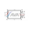 AVA Clever Choice Kondenzátor klimatizácie RTA5451