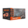 Auto RC športový plast 2,4 GHz 20cm na batérie šedo-tyrkysové v krabici 24x12x14cm