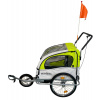 Nosič na bicykel pre 2 deti BestBerg BBTCH-10G / nosnosť 40 kg / zelený