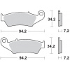 brzdové platničky MOTO-MASTER KH185/ KH389 NITRO RACING SINTER CR 125/250/500