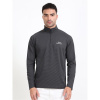 Slazenger Hybrid Quarter Zip Sweatshirt - Mens Grey L