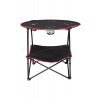 KIK KX3261 Skladací kempingový stolík s držiakmi na poháre 70 cm, čierny