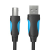 Tlačový kábel USB 2.0 A na USB-B Vention VAS-A16-B300 3 m čierny VAS-A16-B300