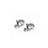 Karabínka z nerezovej ocele, viac veľkostí - 4 ks 2 (6x10 mm) platina