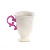 Hrnček SELETTI I-Wares, biely / ružový, 300 ml, porcelán - 09855_FUC