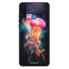 Lesklé pouzdro iSaprio pro Huawei P30 Lite - Abstract Jellyfish (Lesklé pouzdro, kryt, obal iSaprio Exclusive na mobil Huawei P30 Lite s motivem Abstract Jellyfish - elegantní skleněný vzhled, skvělá